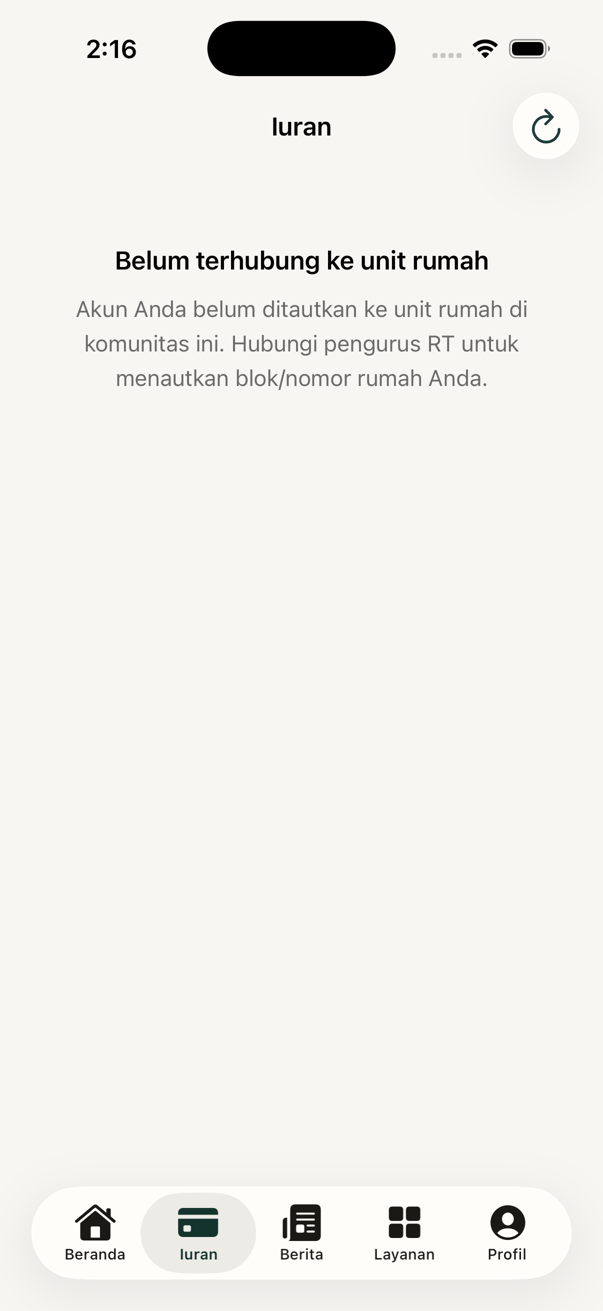 Detail iuran iOS