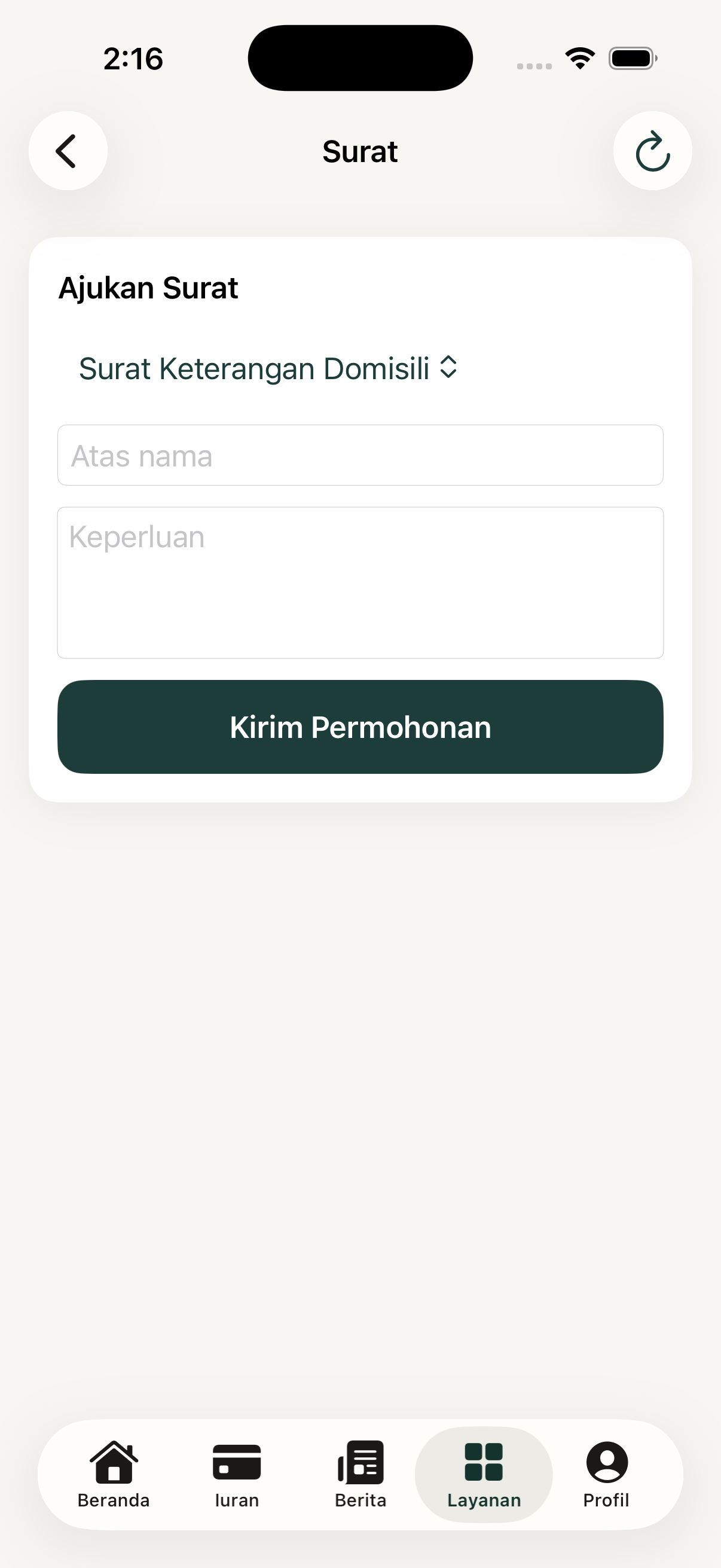 Surat iOS