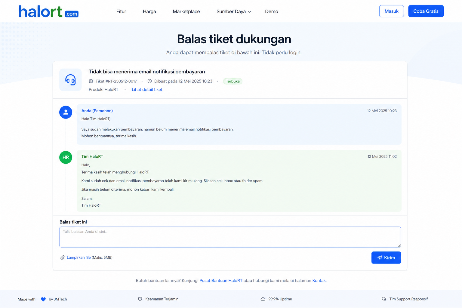 Balas publik