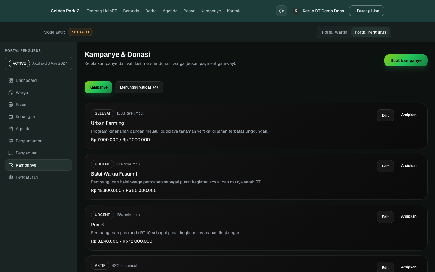 Kampanye admin