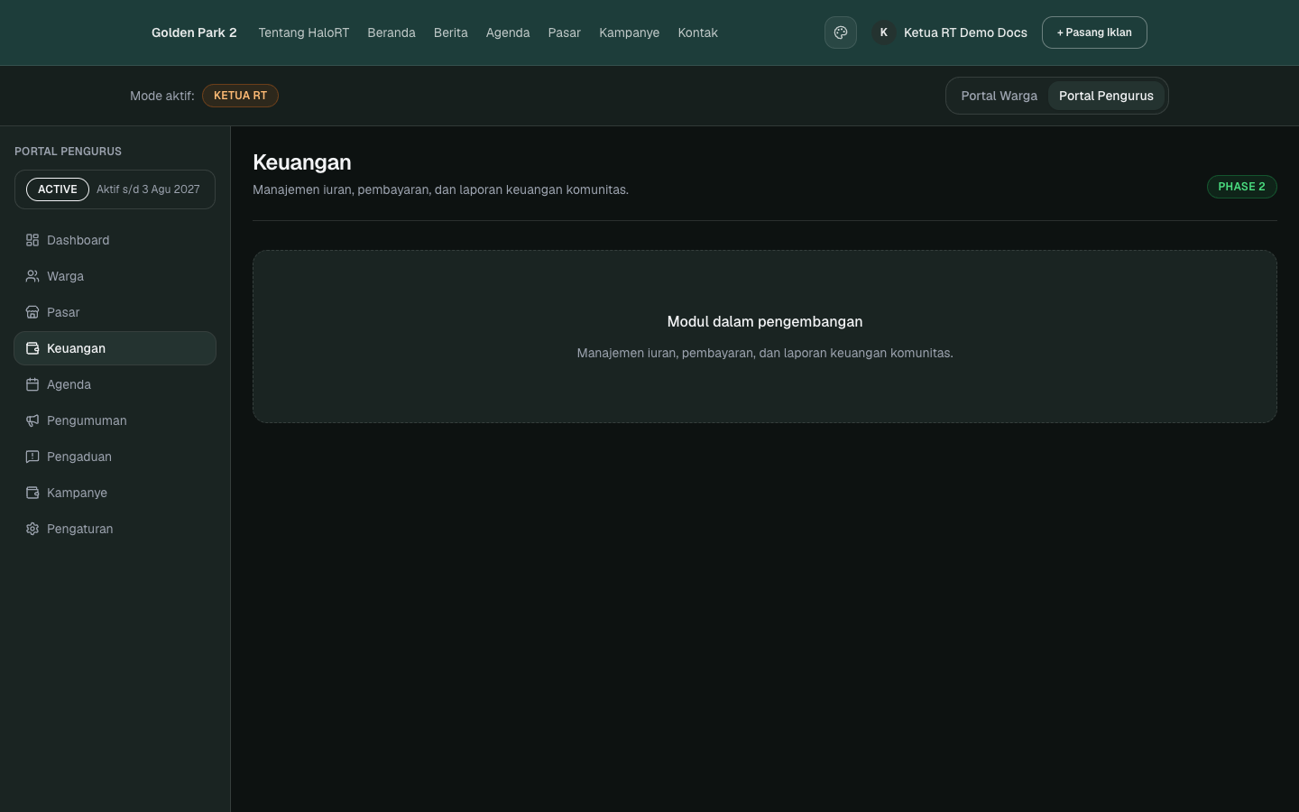 Keuangan admin