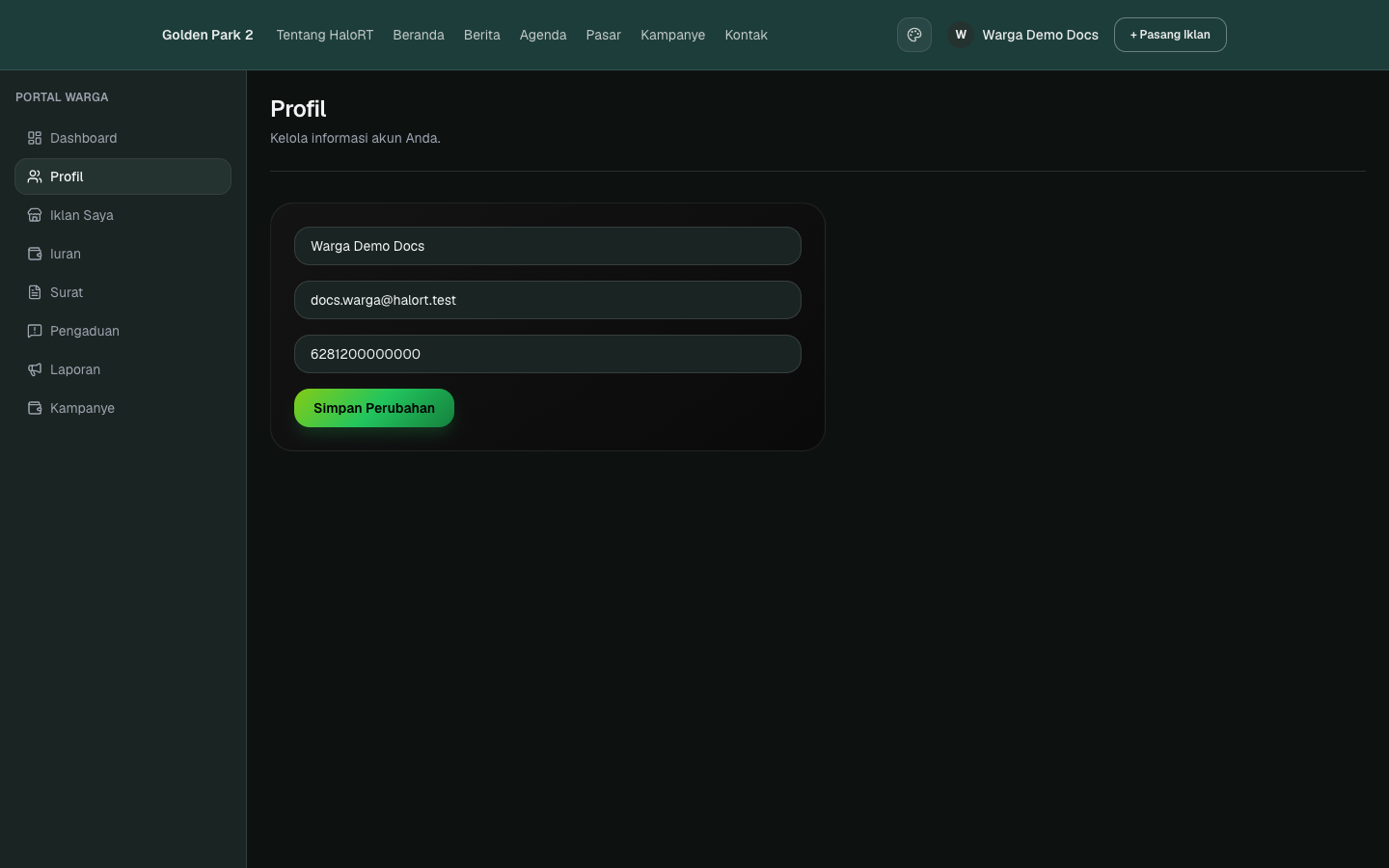 Profil web